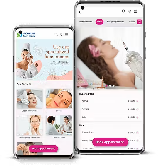 skin clinic appointment booking software