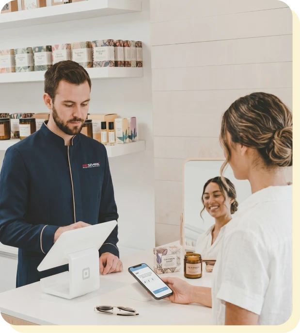 Spa business management software with OTP verification feature