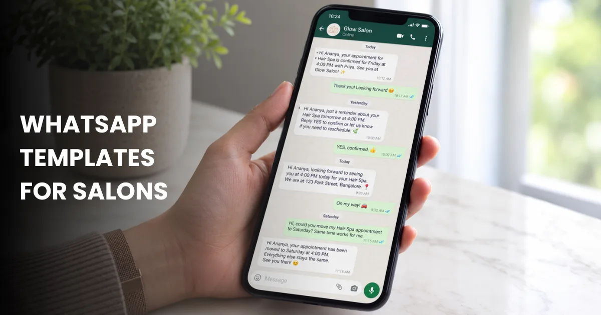 whatsapp message templates for salons